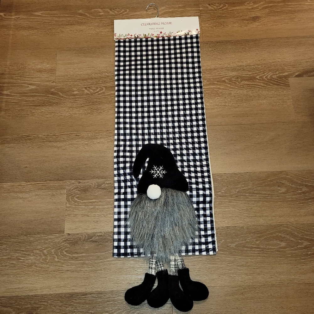 Houseful Joy Christmas Holiday Decorative Table Runner Cloth 13 x 72 inch New